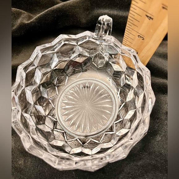 Fostoria American Cubist Nappy Bowls Set of 2 Crystal Snack Cups Soup Votive MCM - Picture 13 of 14